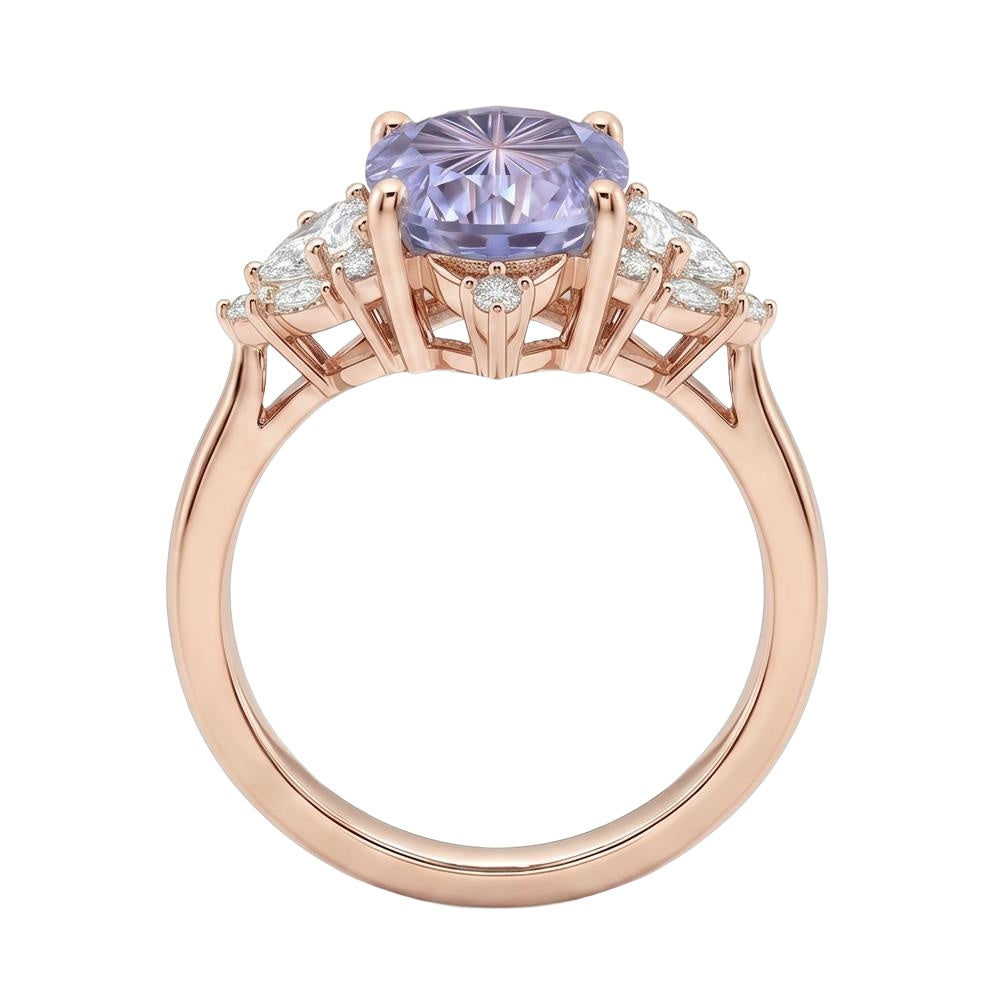 18K Rose Gold Plated, 10K Solid Rose Gold