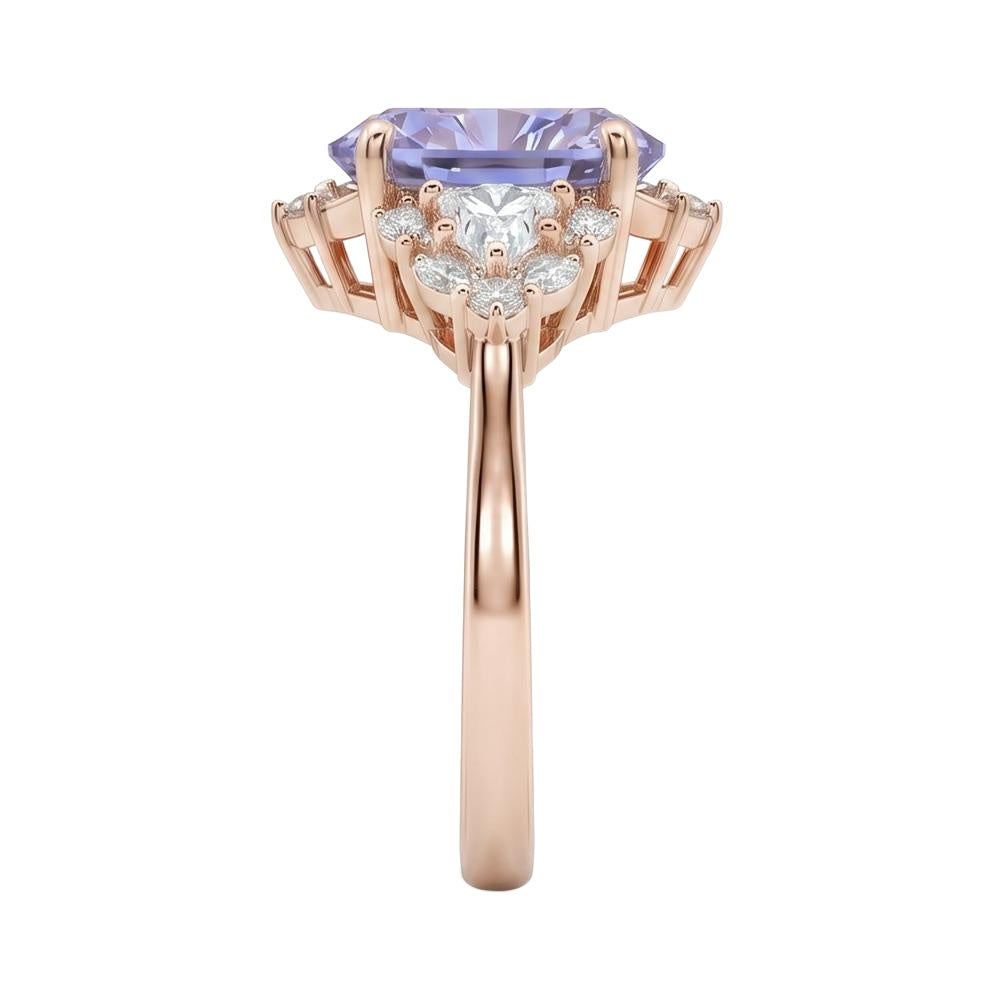 18K Rose Gold Plated, 10K Solid Rose Gold