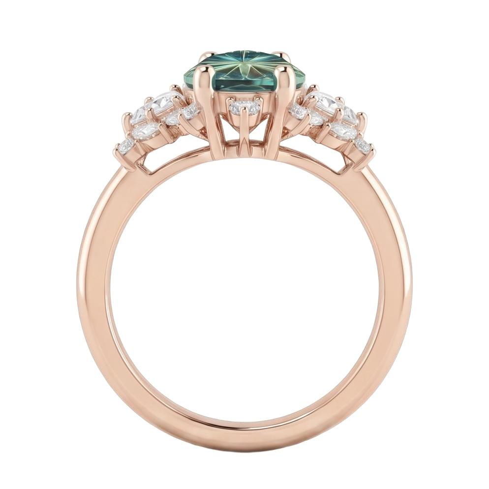 18K Rose Gold Plated, 10K Solid Rose Gold