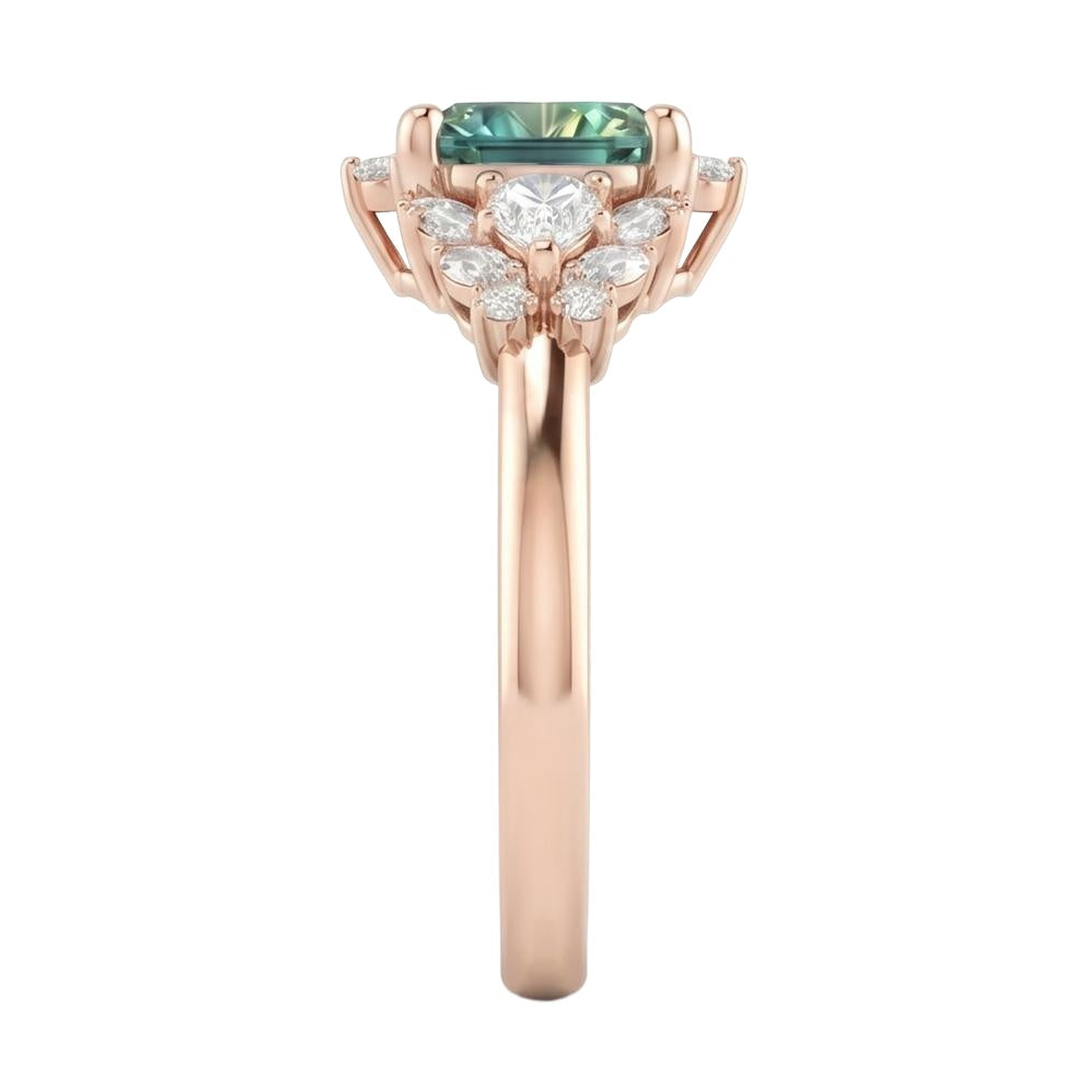 18K Rose Gold Plated, 10K Solid Rose Gold