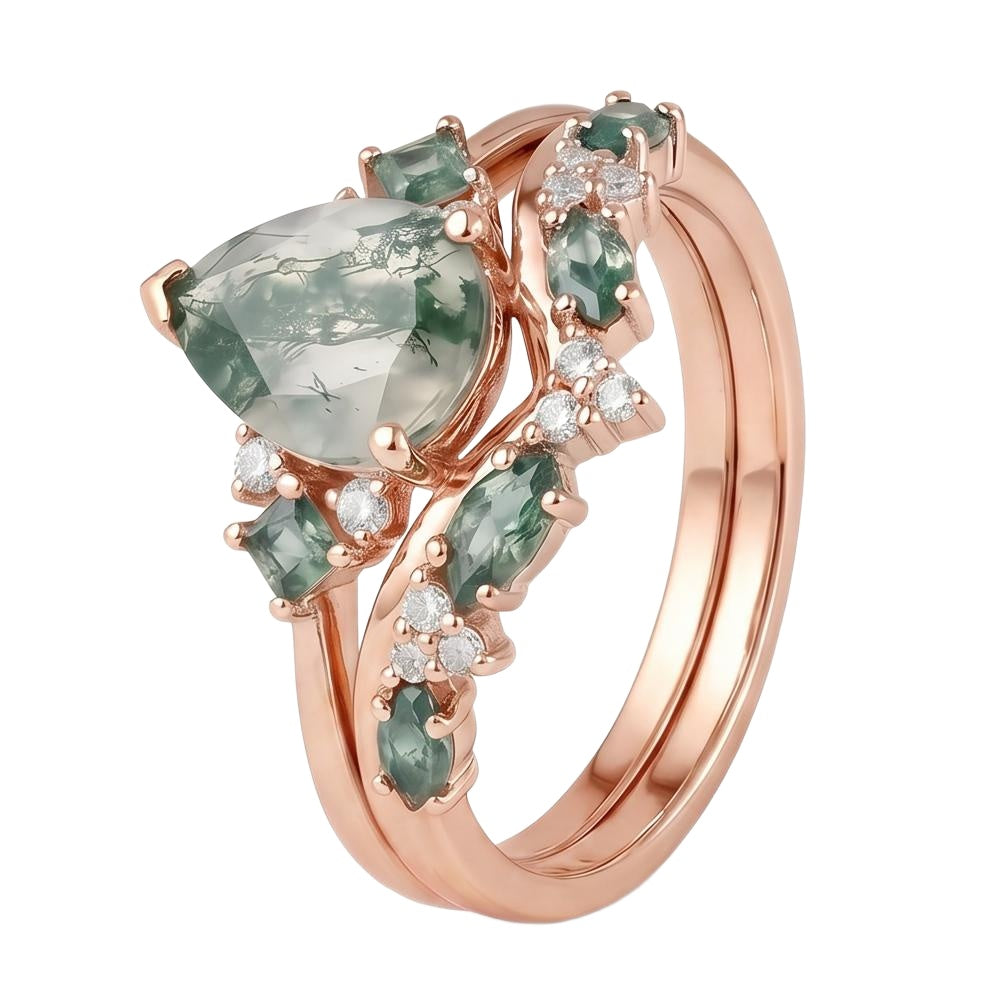 18K Rose Gold Plated, 10K Solid Rose Gold