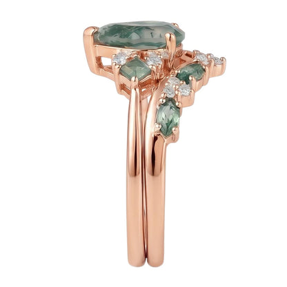 18K Rose Gold Plated, 10K Solid Rose Gold
