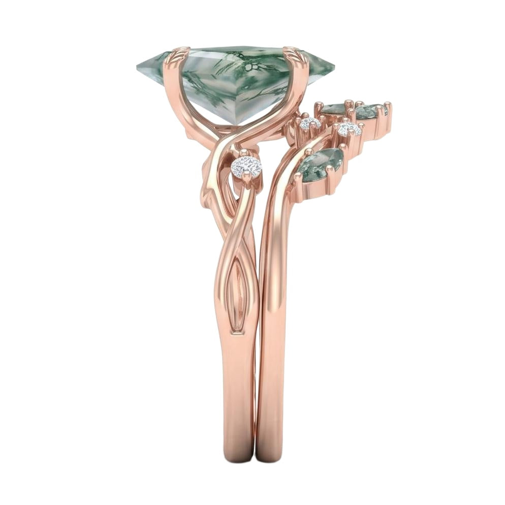 18K Rose Gold Plated, 10K Solid Rose Gold