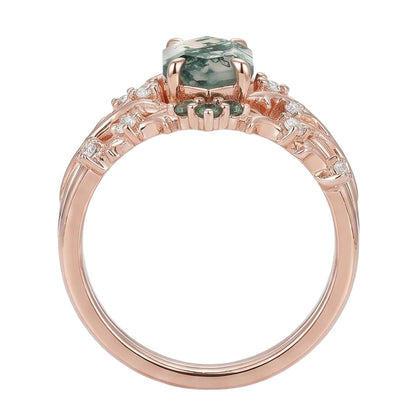 18K Rose Gold Plated, 10K Solid Rose Gold