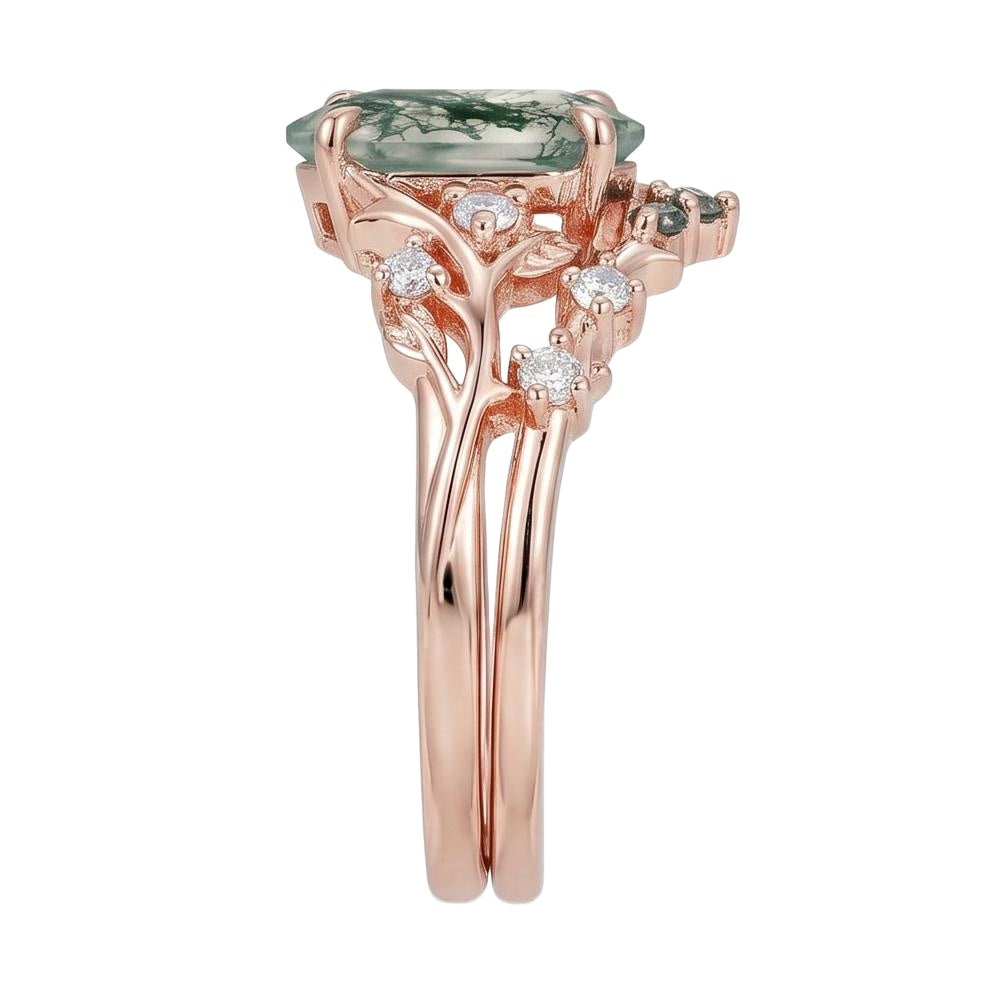 18K Rose Gold Plated, 10K Solid Rose Gold