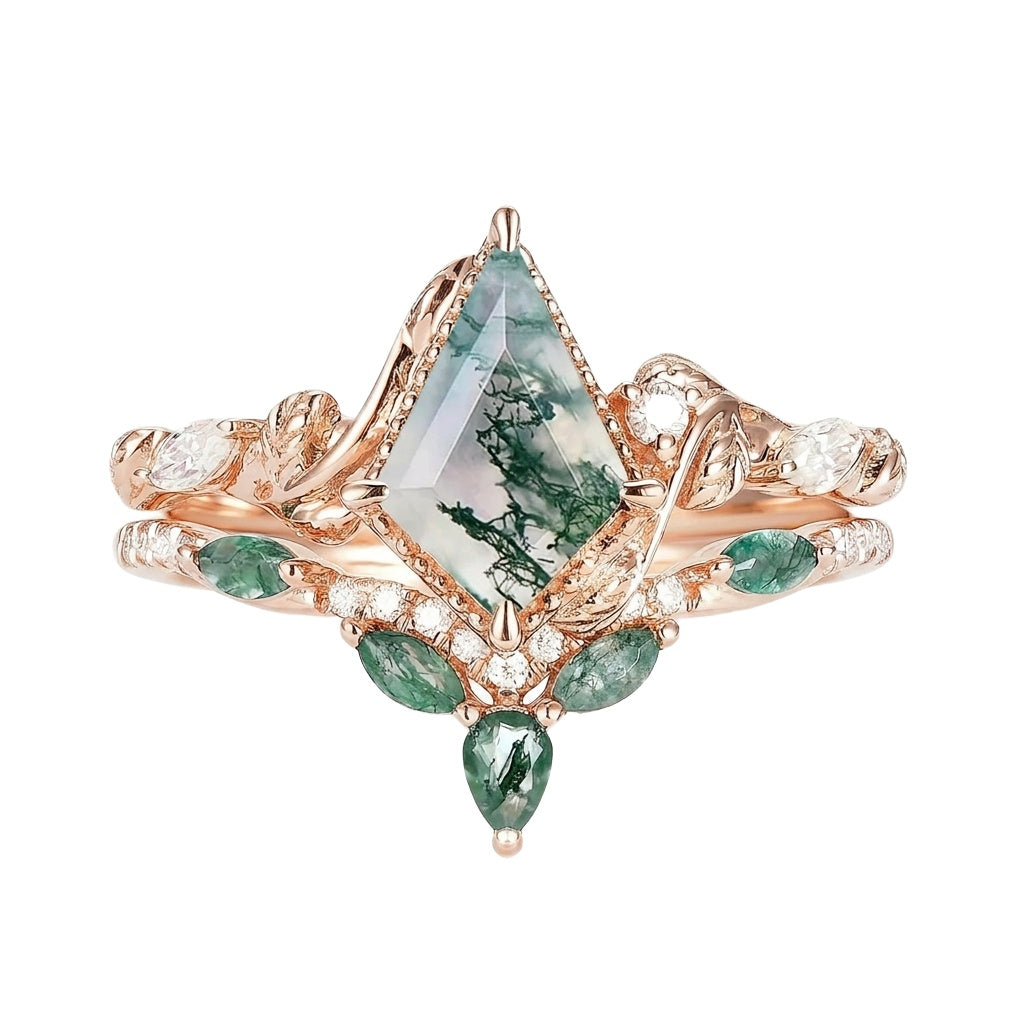 18K Rose Gold Plated, 10K Solid Rose Gold
