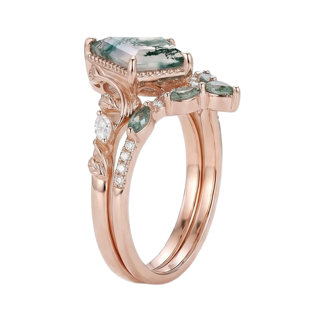 18K Rose Gold Plated, 10K Solid Rose Gold