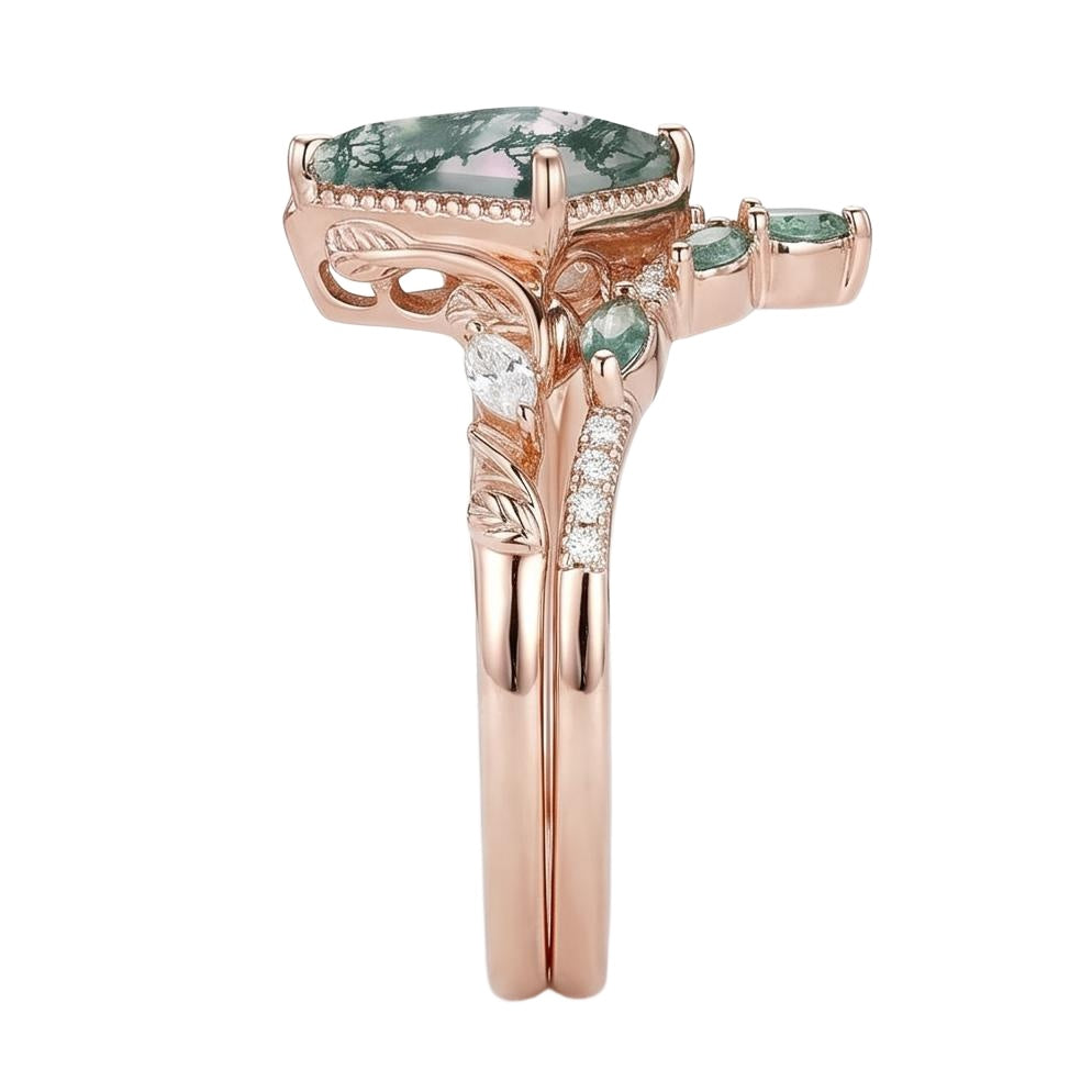 18K Rose Gold Plated, 10K Solid Rose Gold