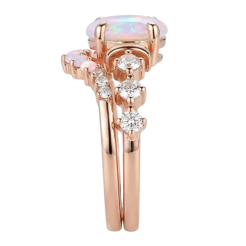 18K Rose Gold Plated, 10K Solid Rose Gold