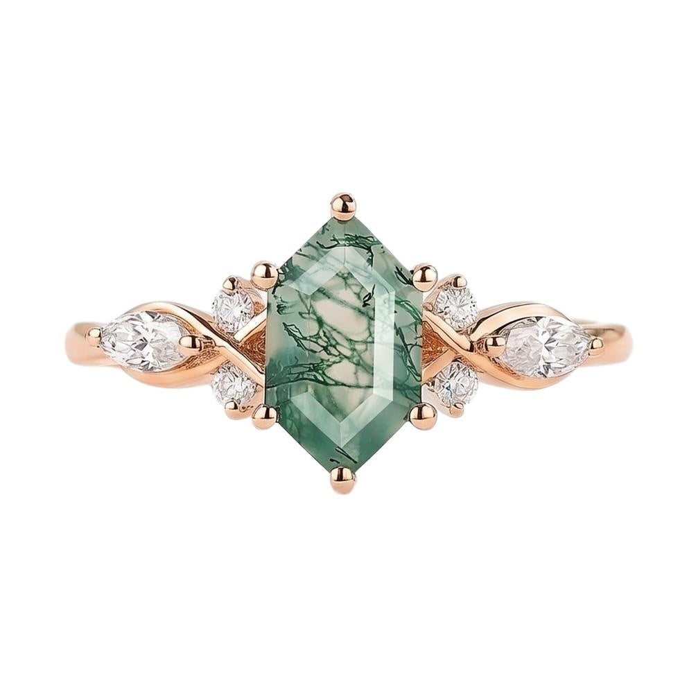 18K Rose Gold Plated, 10K Solid Rose Gold