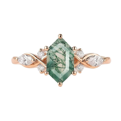 18K Rose Gold Plated, 10K Solid Rose Gold