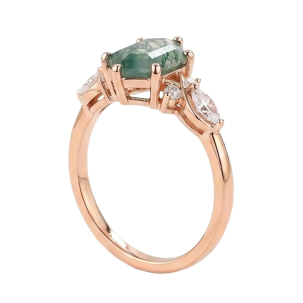 18K Rose Gold Plated, 10K Solid Rose Gold