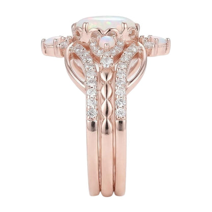 18K Rose Gold Plated, 10K Solid Rose Gold