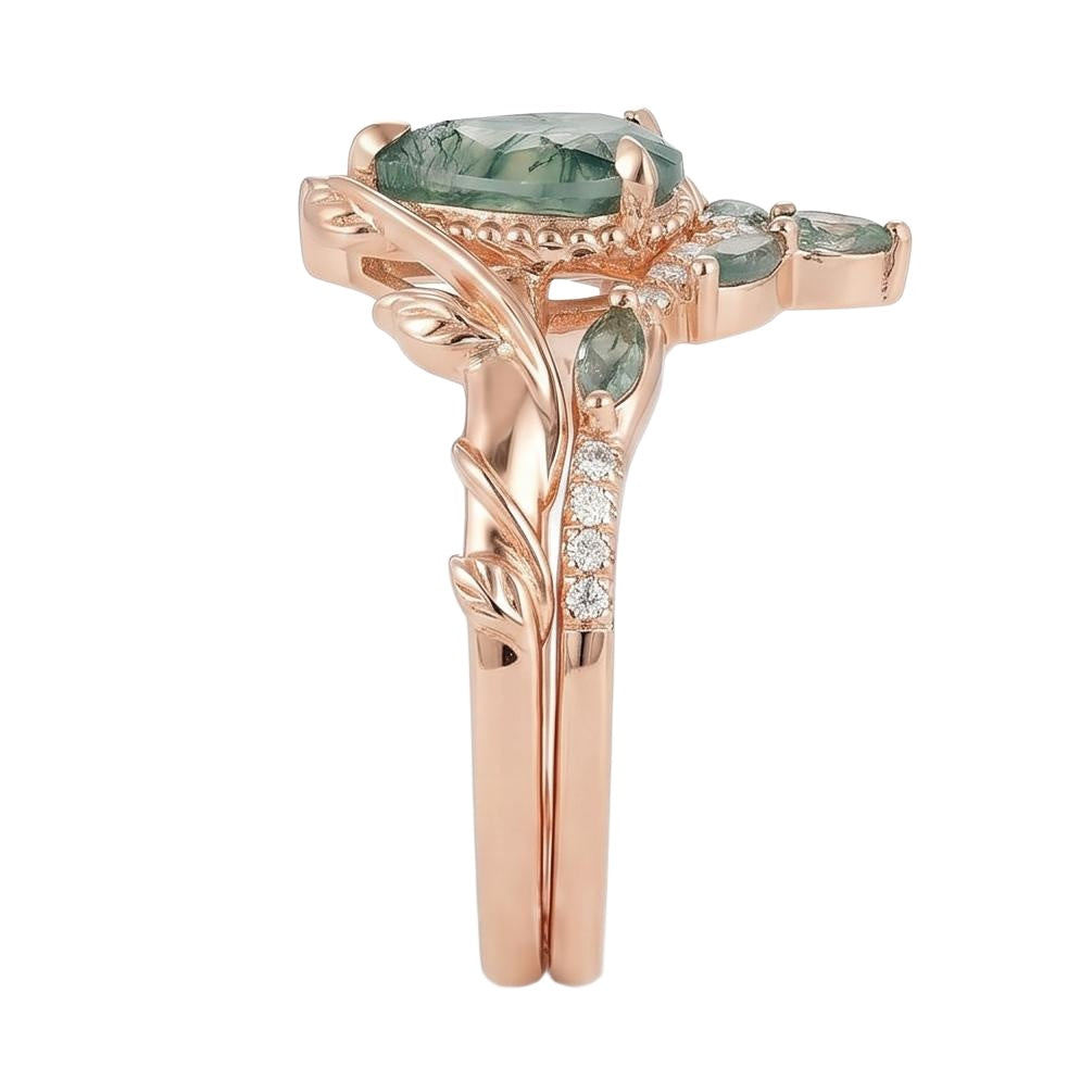 18K Rose Gold Plated, 10K Solid Rose Gold