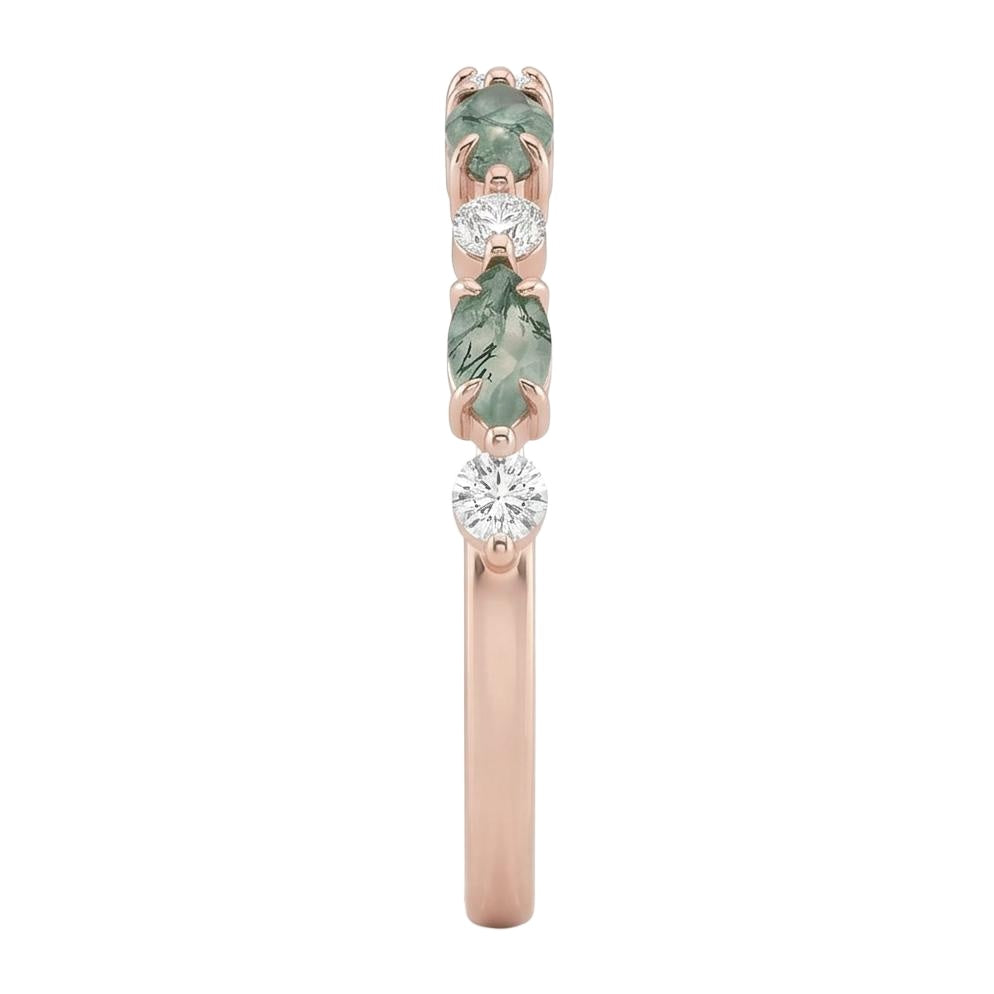 18K Rose Gold Plated, 10K Solid Rose Gold