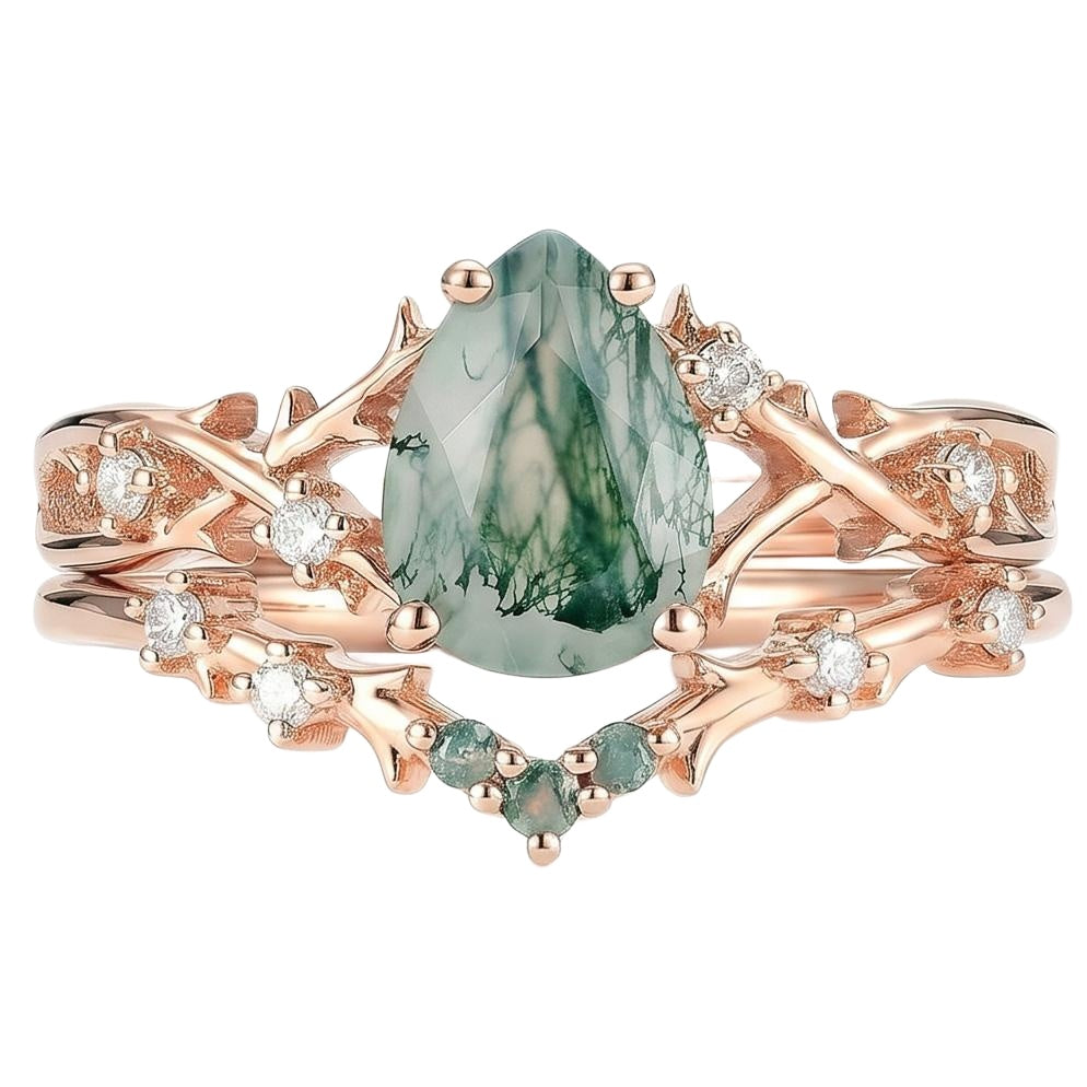 18K Rose Gold Plated, 10K Solid Rose Gold