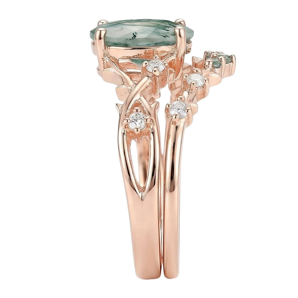18K Rose Gold Plated, 10K Solid Rose Gold