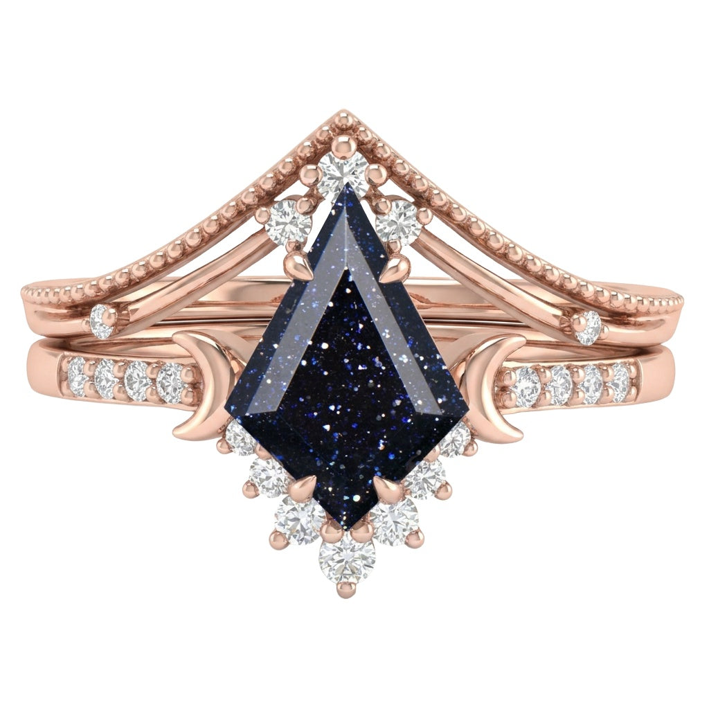 18K Rose Gold Plated, 10K Solid Rose Gold