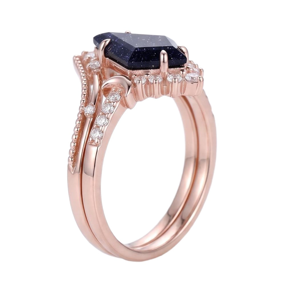 18K Rose Gold Plated, 10K Solid Rose Gold