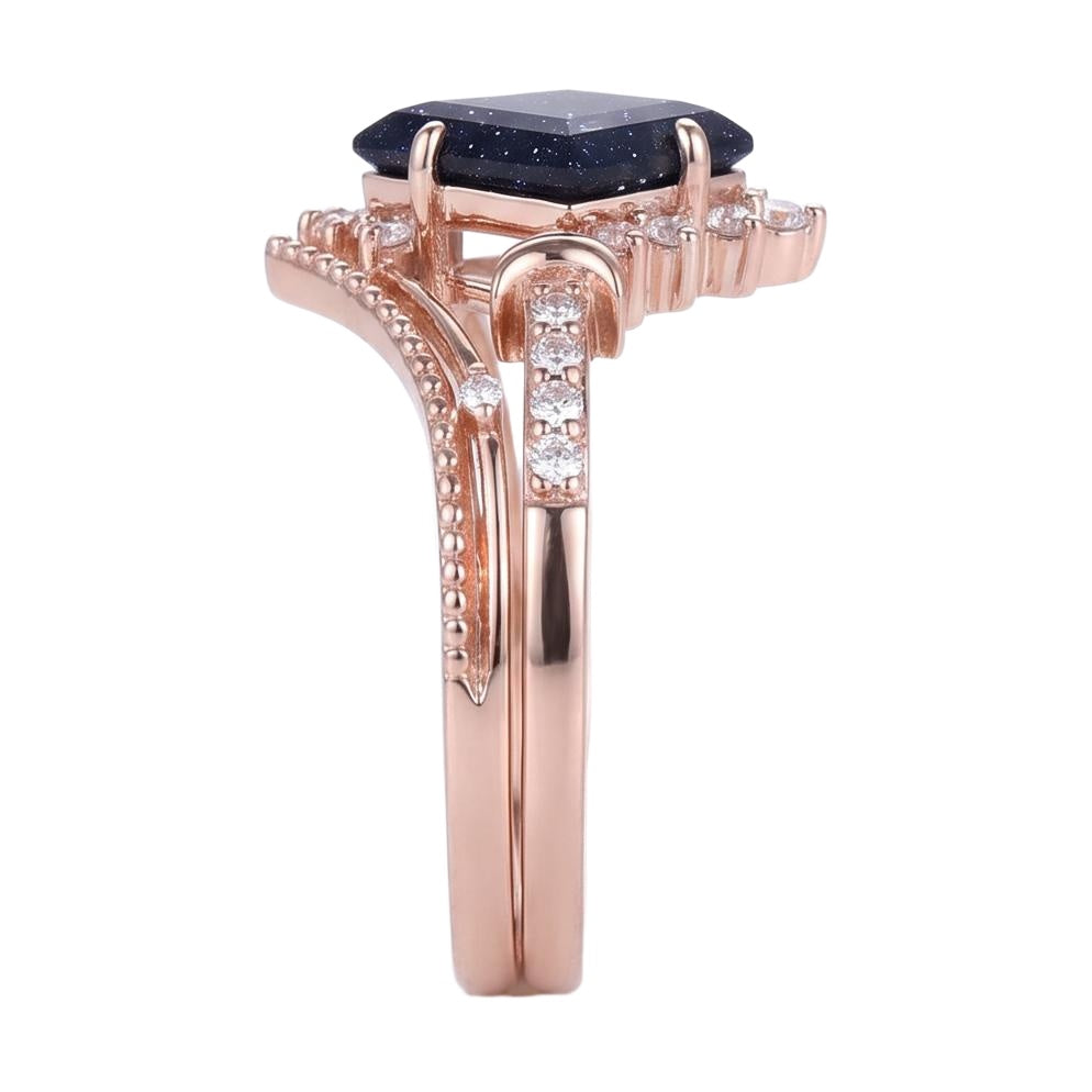 18K Rose Gold Plated, 10K Solid Rose Gold