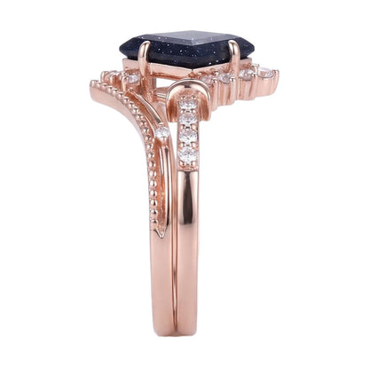 18K Rose Gold Plated, 10K Solid Rose Gold
