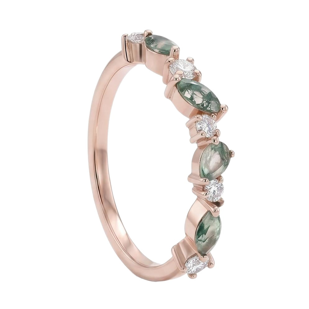 18K Rose Gold Plated, 10K Solid Rose Gold