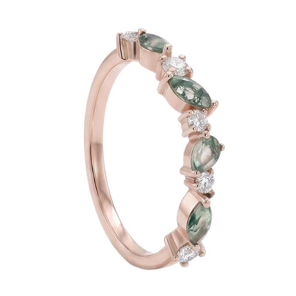 18K Rose Gold Plated, 10K Solid Rose Gold
