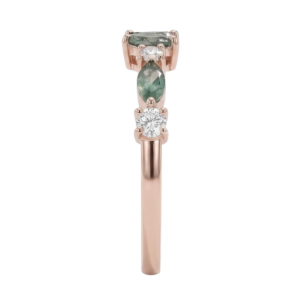 18K Rose Gold Plated, 10K Solid Rose Gold