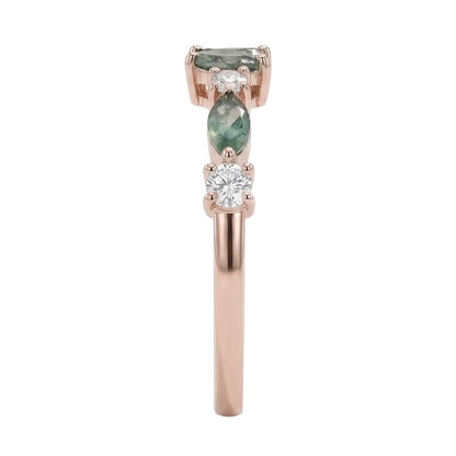 18K Rose Gold Plated, 10K Solid Rose Gold