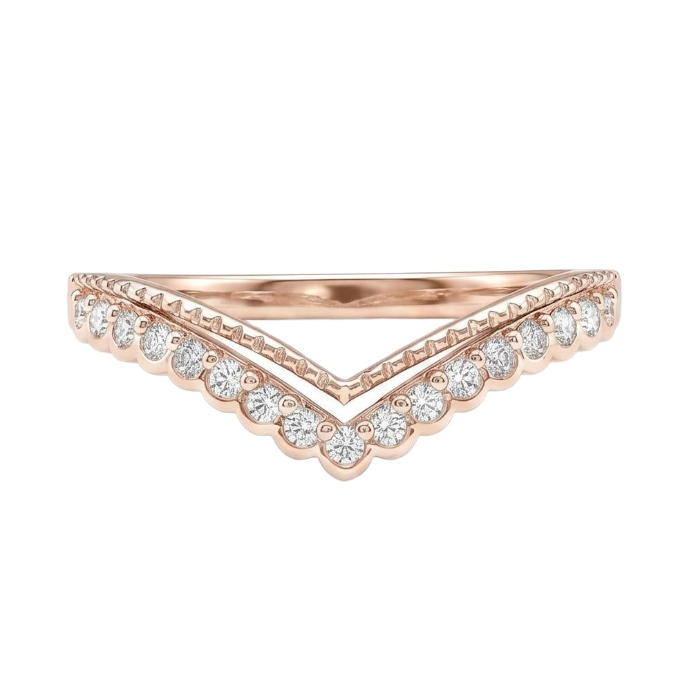 18K Rose Gold Plated, 10K Solid Rose Gold