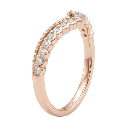 18K Rose Gold Plated, 10K Solid Rose Gold