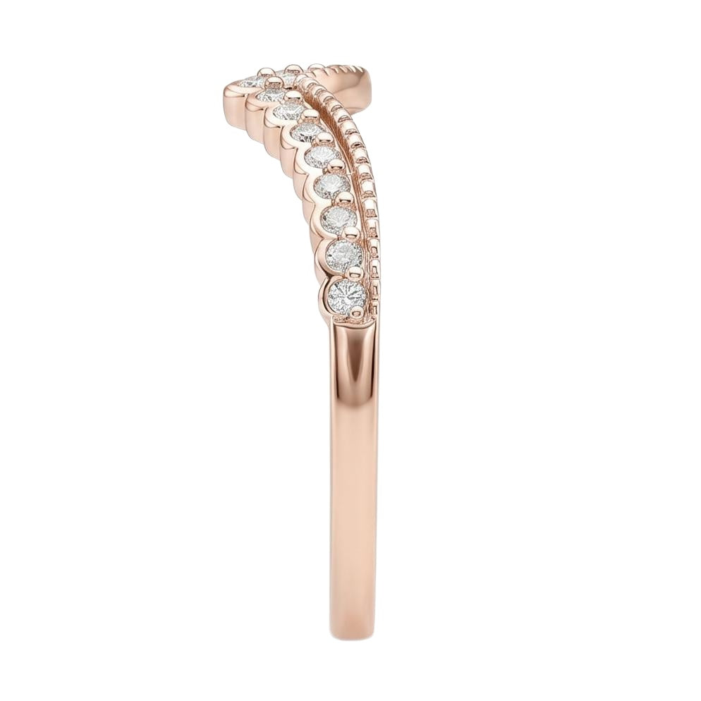 18K Rose Gold Plated, 10K Solid Rose Gold