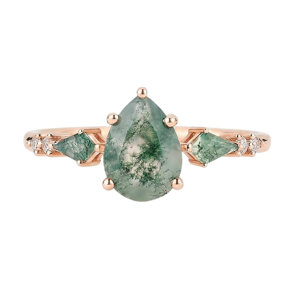 18K Rose Gold Plated, 10K Solid Rose Gold