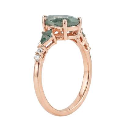 18K Rose Gold Plated, 10K Solid Rose Gold