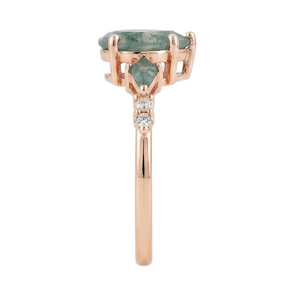 18K Rose Gold Plated, 10K Solid Rose Gold