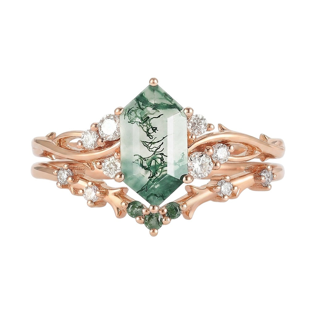 18K Rose Gold Plated, 10K Solid Rose Gold