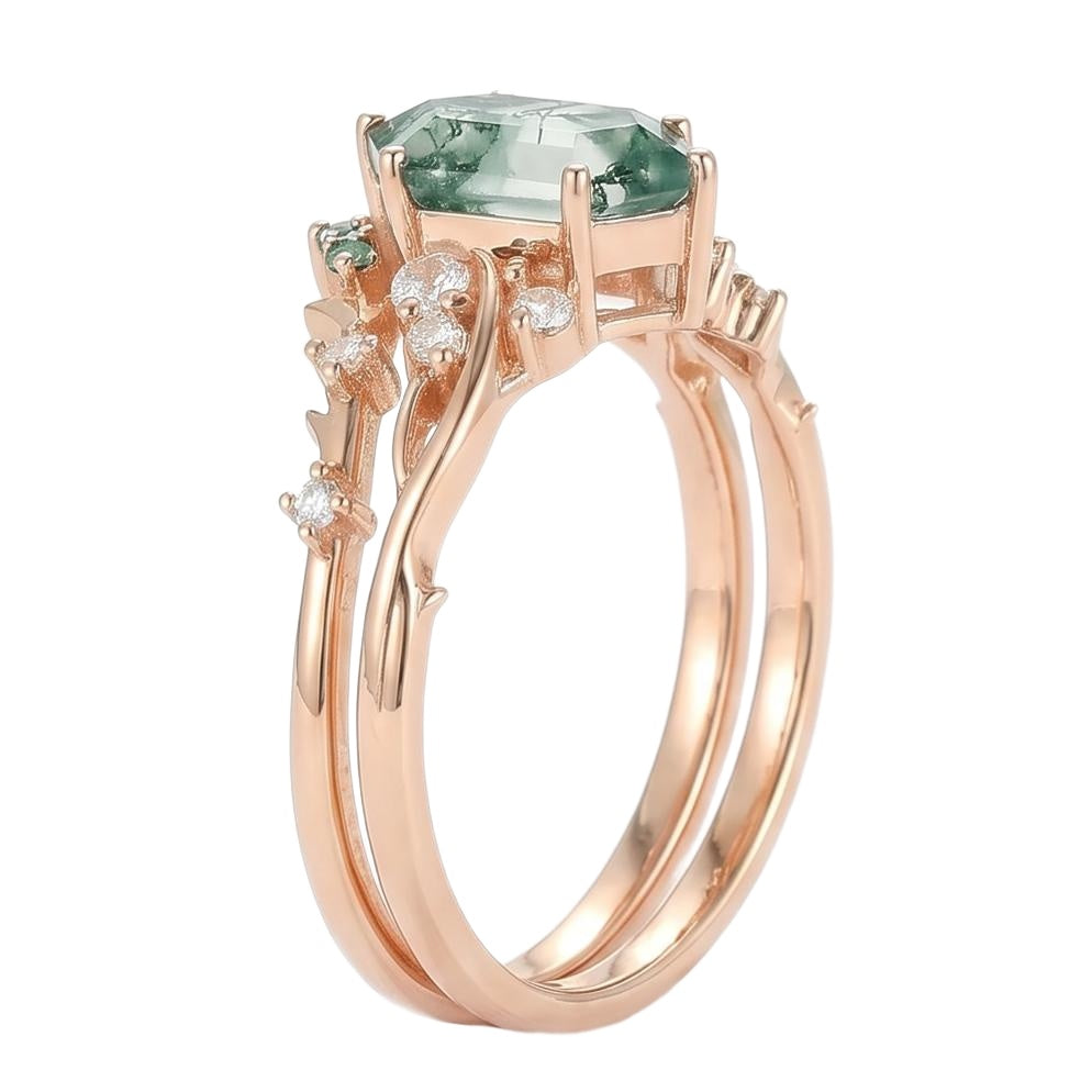 18K Rose Gold Plated, 10K Solid Rose Gold