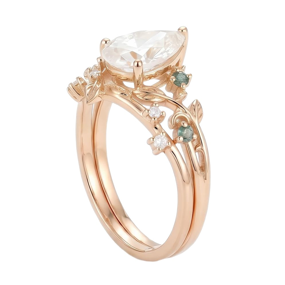18K Rose Gold Plated, 10K Solid Rose Gold