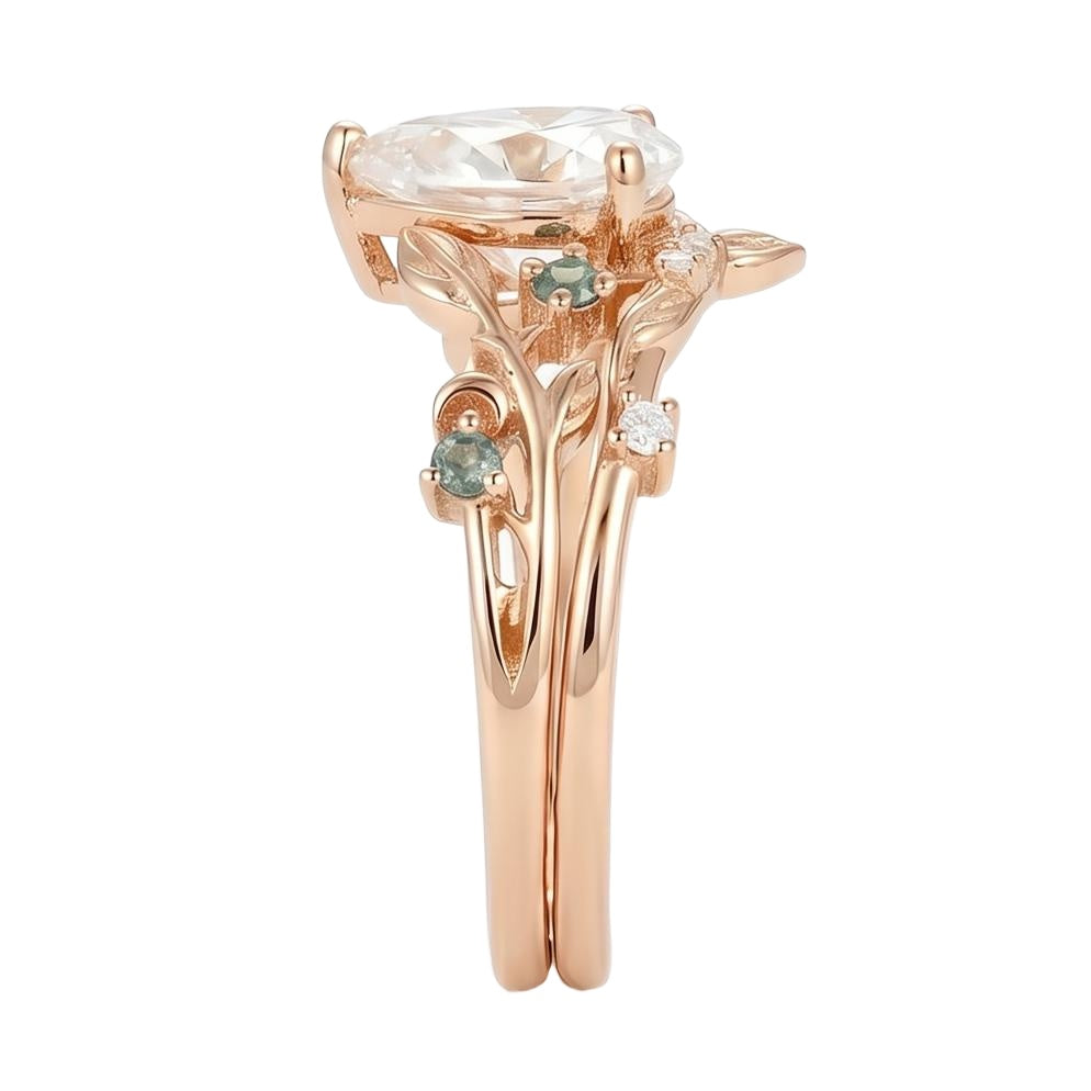 18K Rose Gold Plated, 10K Solid Rose Gold