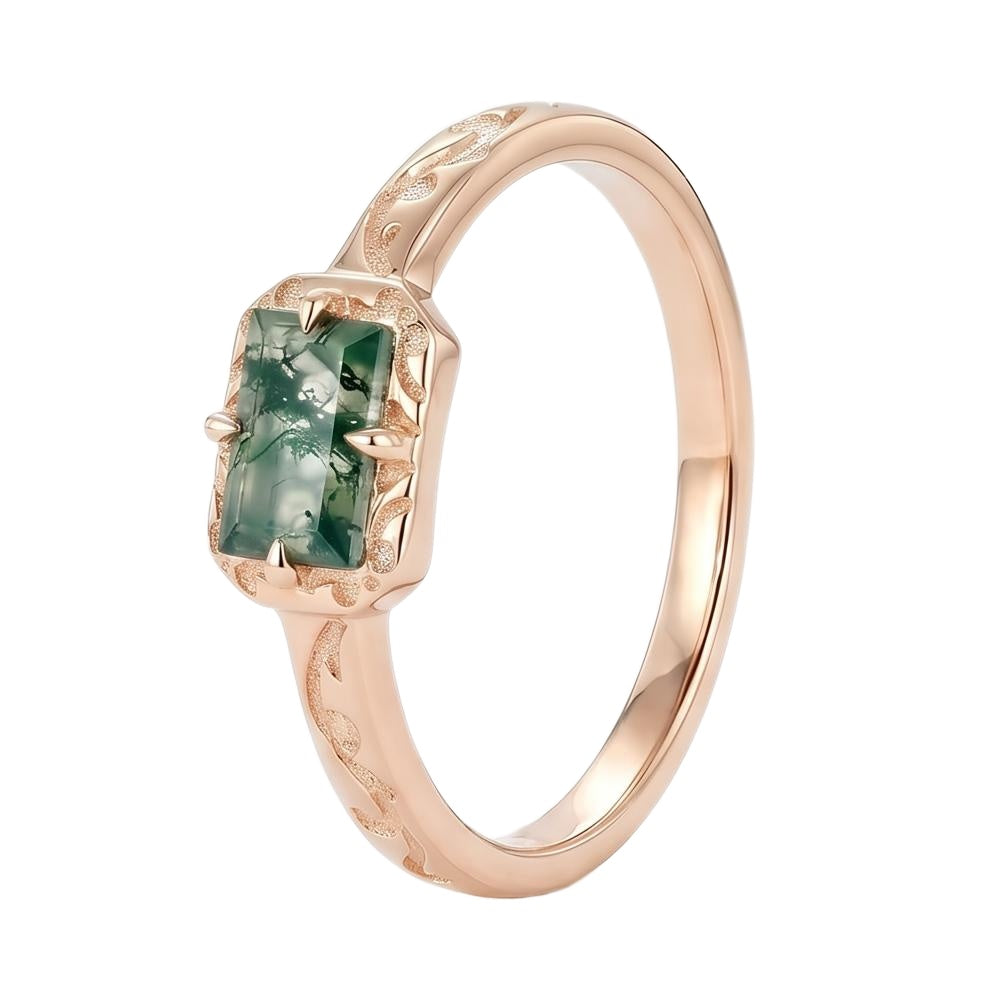 18K Rose Gold Plated, 10K Solid Rose Gold