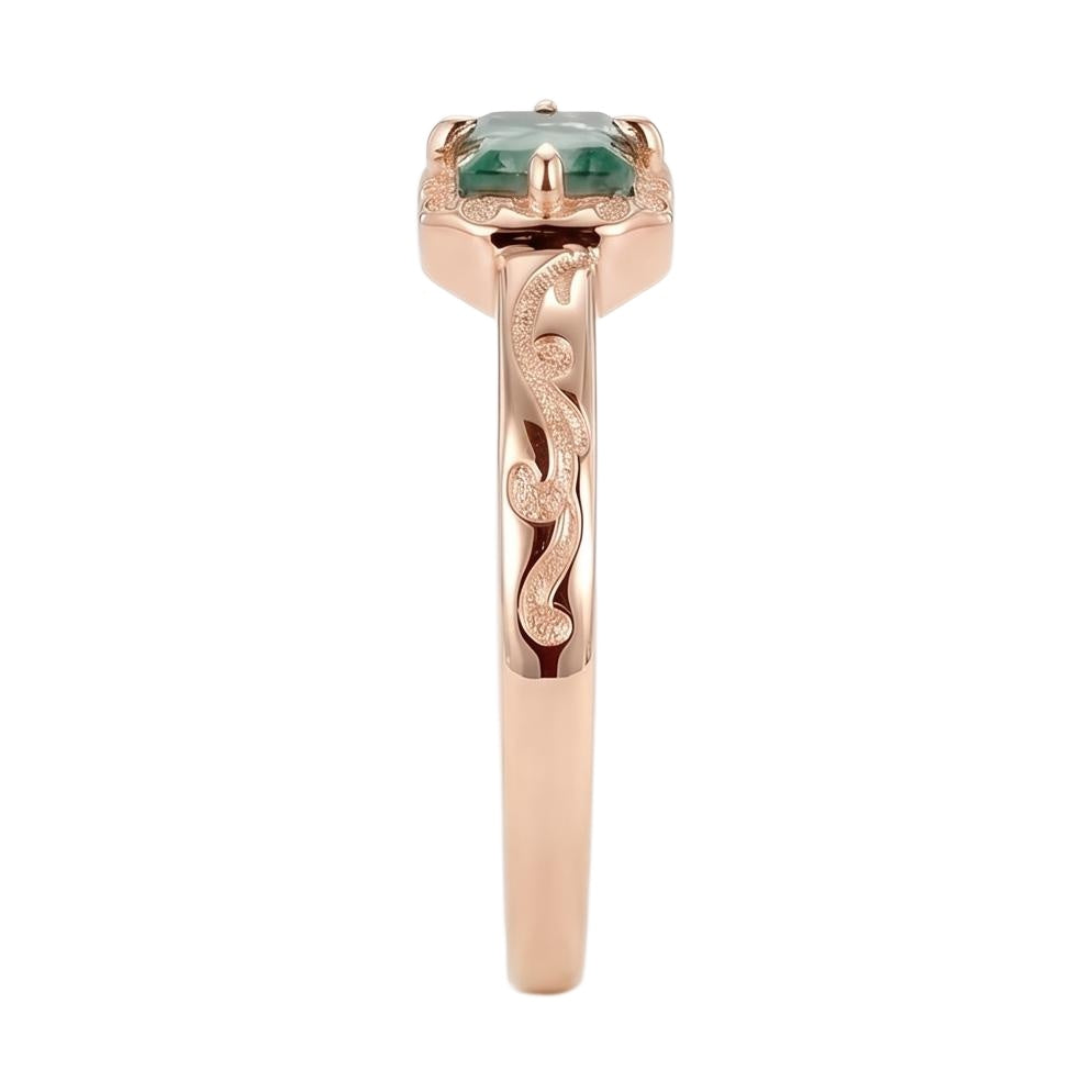 18K Rose Gold Plated, 10K Solid Rose Gold
