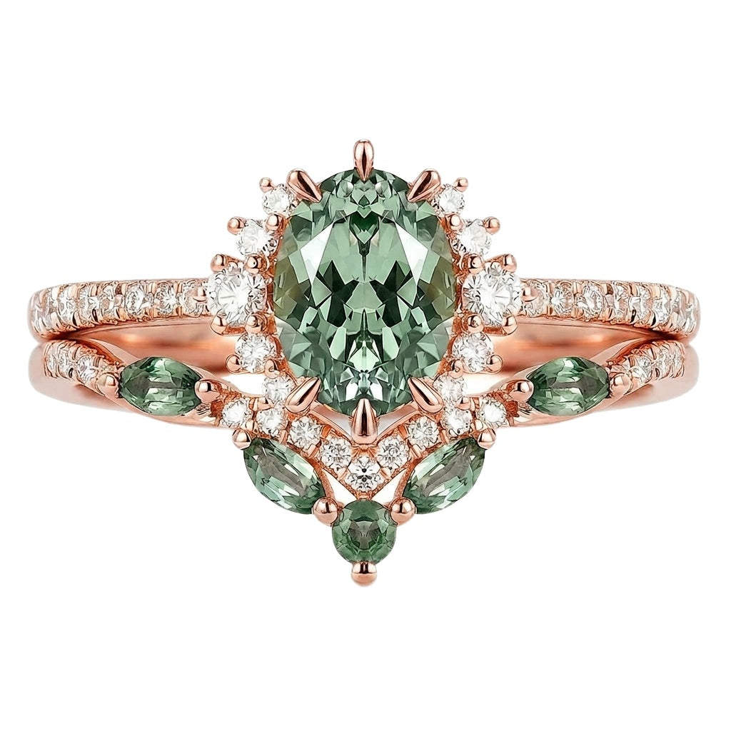 18K Rose Gold Plated, 10K Solid Rose Gold