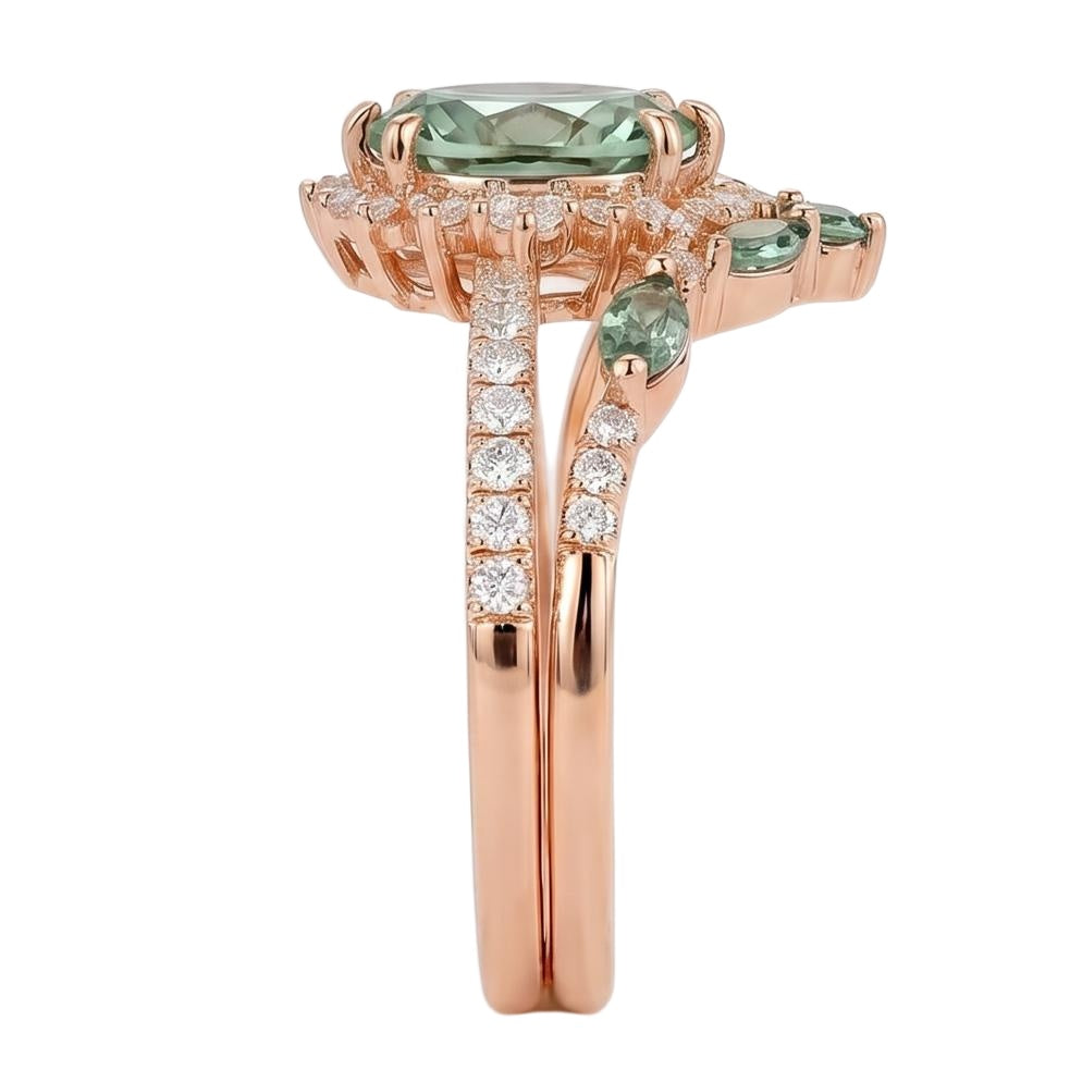 18K Rose Gold Plated, 10K Solid Rose Gold