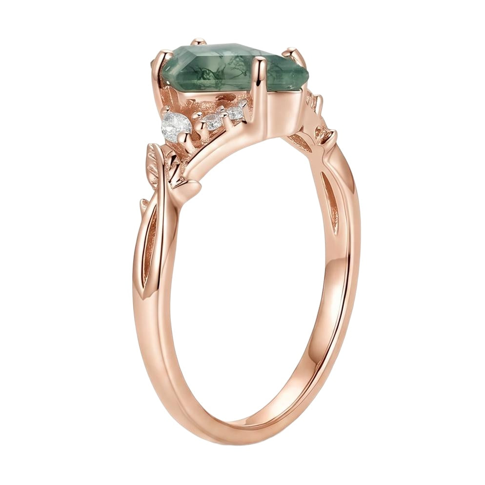 18K Rose Gold Plated, 10K Solid Rose Gold
