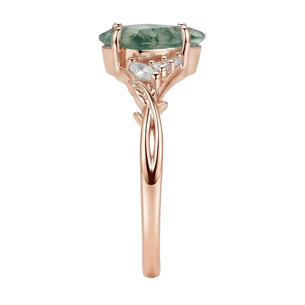 18K Rose Gold Plated, 10K Solid Rose Gold