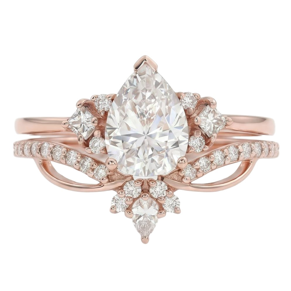 18K Rose Gold Plated, 10K Solid Rose Gold