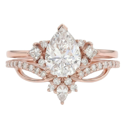 18K Rose Gold Plated, 10K Solid Rose Gold
