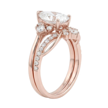 18K Rose Gold Plated, 10K Solid Rose Gold
