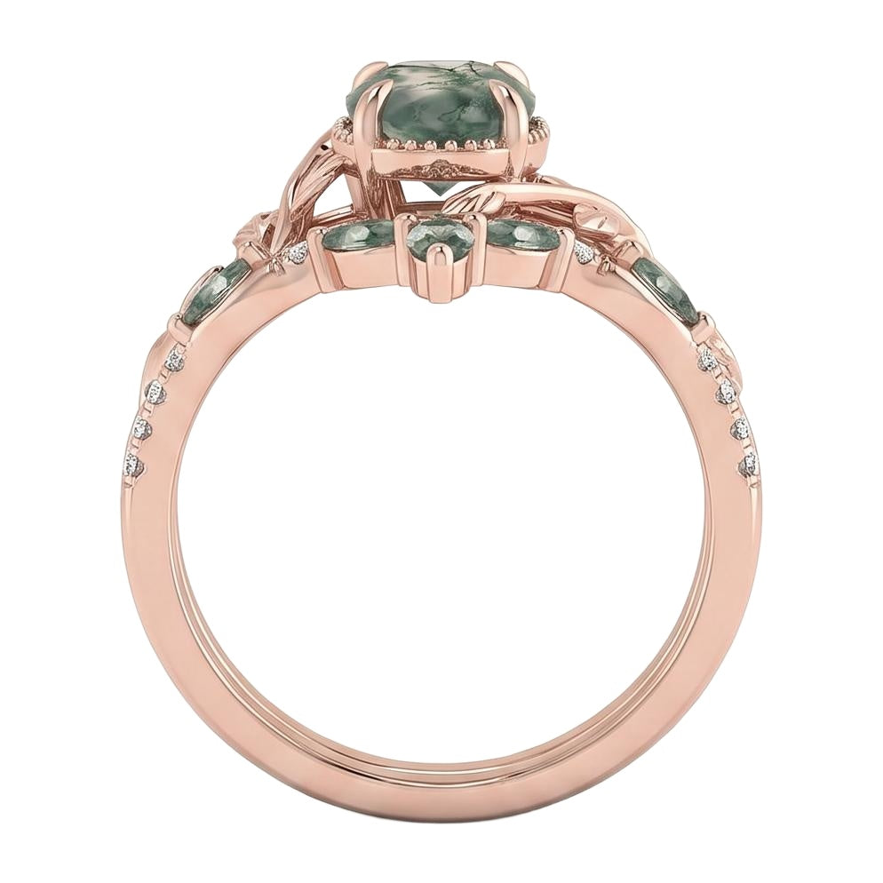 18K Rose Gold Plated, 10K Solid Rose Gold