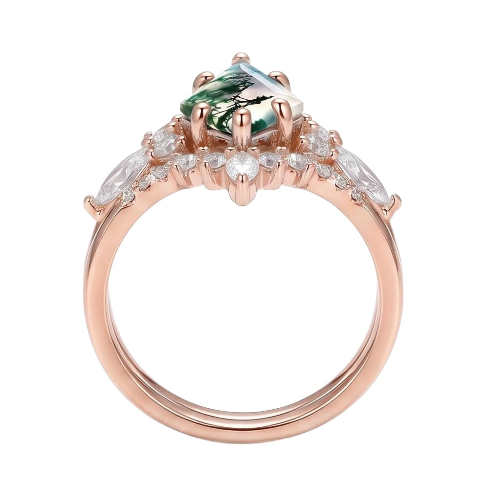 18K Rose Gold Plated, 10K Solid Rose Gold